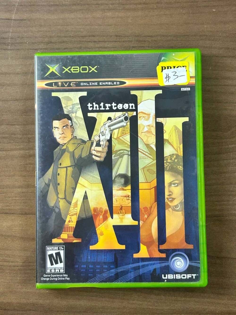 XIII Thirteen Microsoft Xbox Original Game Ubisoft With Case & Manual